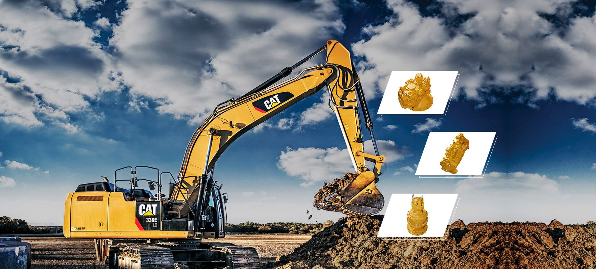 Refubished Hydraulic Parts for Caterpillar Excavator