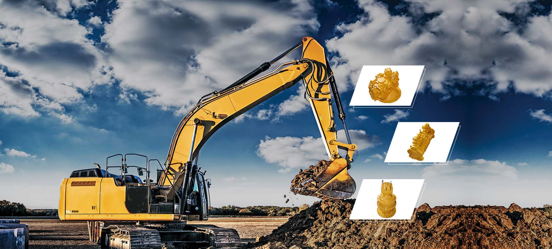 Refubished Hydraulic Parts for Caterpillar Excavator